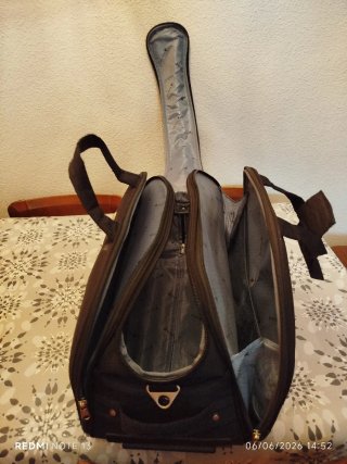 Bolso Maleta Negra con Ruedas y Asa Telescópica