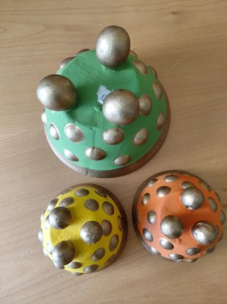 Set 3 Ciotole Sottovasi Colorati