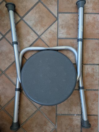 Banqueta Ducha Aluminio y Plástico