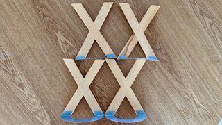 IKEA Skribent - Set x4 sujetalibros (forma X)