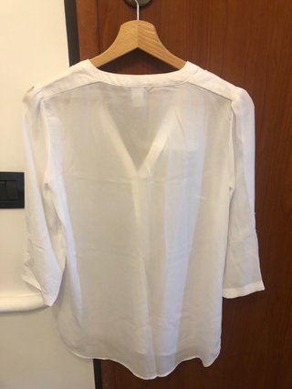 Blusa H&M bianca manica 3/4