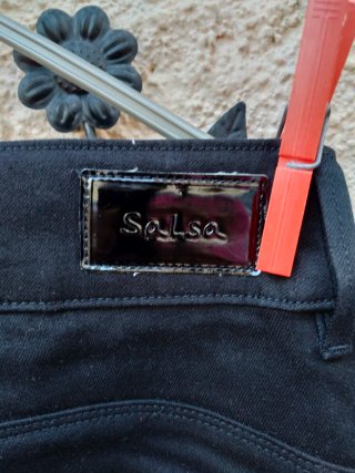 Pantalones Salsa W32 L34 Negro