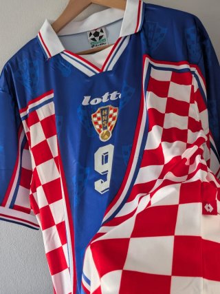 Camiseta Croacia. Suker 9. Talla XL