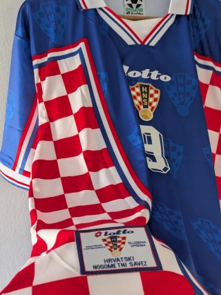 Camiseta Croacia. Suker 9. Talla XL