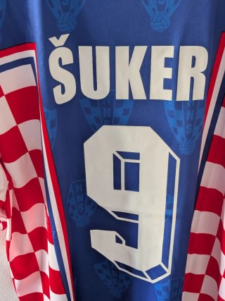 Camiseta Croacia. Suker 9. Talla XL