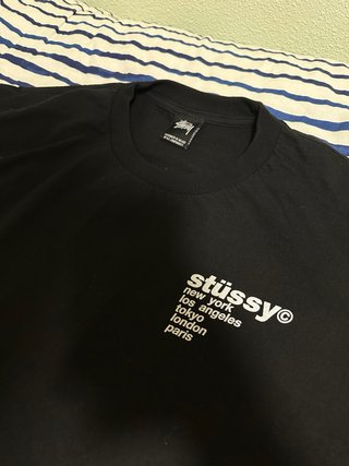 Camiseta Stussy Negra Talla M oversize