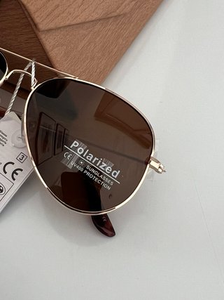 Gafas de Sol Aviador Polarizadas Marrones