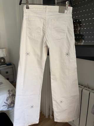 Pantalón Brownie Blanco Talla 34