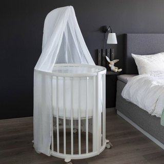 Mini Cuna + Cuna Stokke Sleepi Blanca Evolutiva