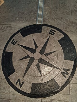 Suelo de hormigón decorativo