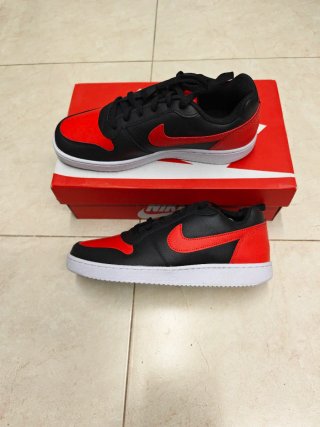 Zapatillas Nike Ebernoon Negras y Rojas Nuevas