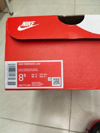 Zapatillas Nike Ebernoon Negras y Rojas Nuevas