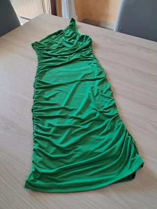 Vestitino monospalla verde