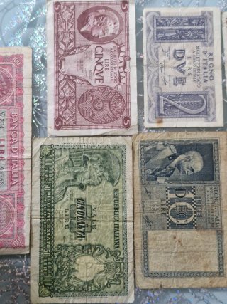 Lote Banconote Storiche Italiane: Lire