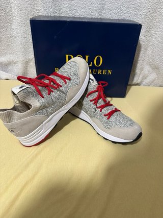 Zapatos Polo Ralph Lauren Beige y Rojo