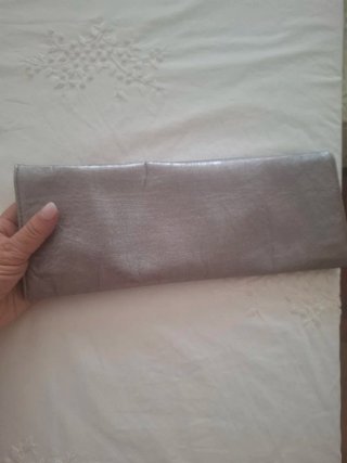 Bolso Clutch Plateado