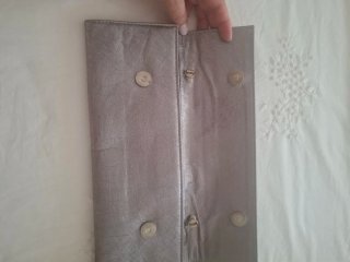 Bolso Clutch Plateado