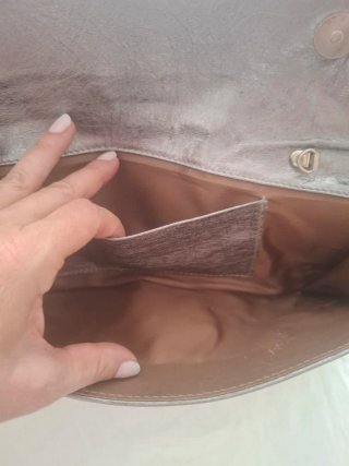 Bolso Clutch Plateado