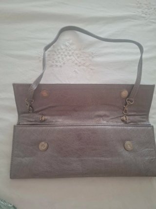 Bolso Clutch Plateado