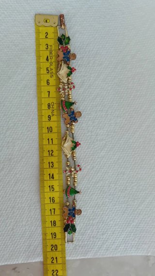 Bracciale vintage Avon slide natalizio