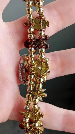 Bracciale vintage Avon slide natalizio