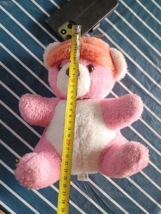 Orsetto Peluche Rosa Vintage Anni '80