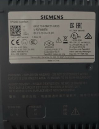 Siemens TP1200 Comfort Panel 6AV2124-0MC01-0AX0