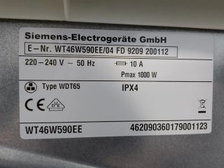 Secadora Siemens WT700 8kg