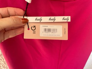 Vestido largo rosa halter