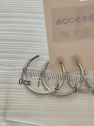 Set de Aros Plateados