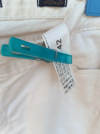 Pantalón vaquero blanco mujer talla 42