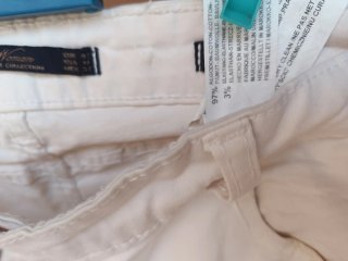 Pantalón vaquero blanco mujer talla 42