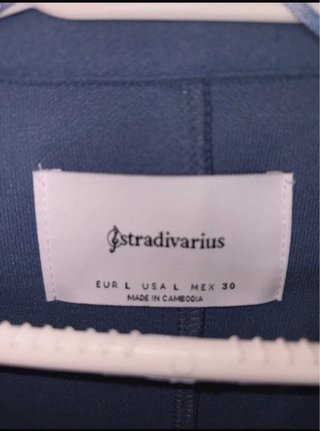 Abrigo Stradivarius azul