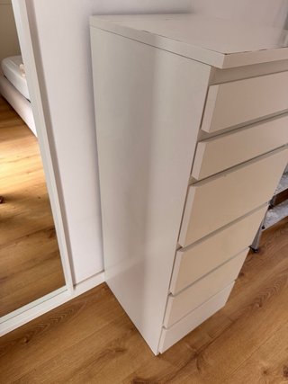 Cómoda Ikea MALM 6 cajones blanca