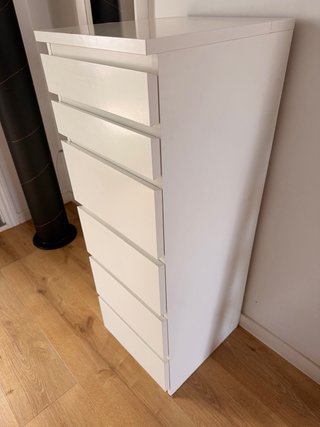 Cómoda Ikea MALM 6 cajones blanca