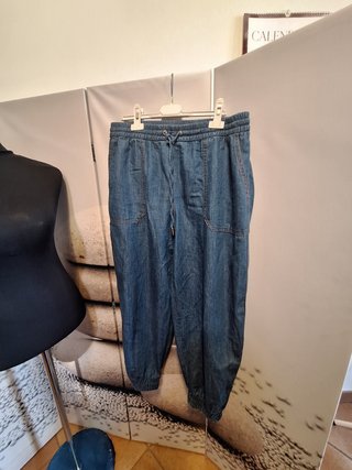Zara Jeans Jogger Leggeri Nuovi Taglia L