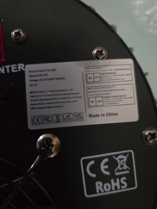 Faretto LED rotondo nero