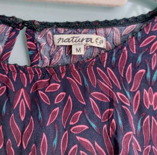 Vestido largo estampado NATURA talla M