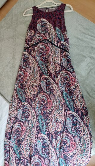 Vestido largo estampado NATURA talla M