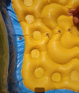 Piscina hinchable infantil estrella multicolor