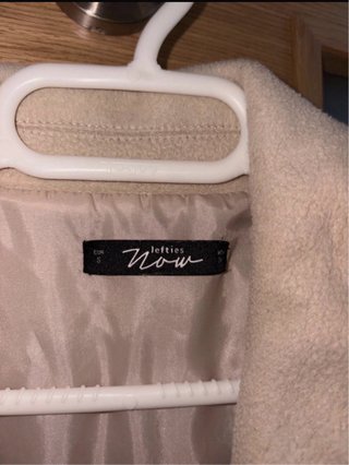 Chaqueta Lefties Beige Flecos Mujer