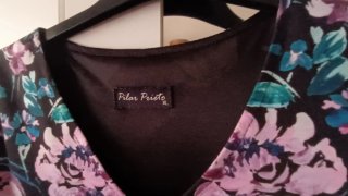 Vestido estampado Pilar Prieto Talla XL