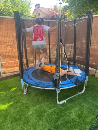 Colchoneta cama elástica exterior para niños