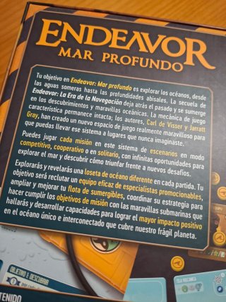Endeavor Mar Profundo Juego de Mesa