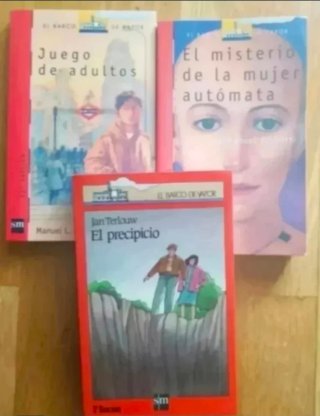 Lote de 3 libros 12 años