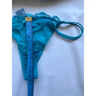 Conjunto sujetador y braguita encaje azul