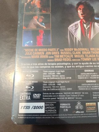 Noche de Miedo 1 y 2 Steelbook Nuevo Precintado