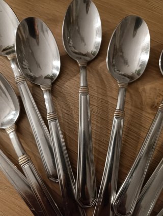 Set posate acciaio cucchiai e forchette vintage