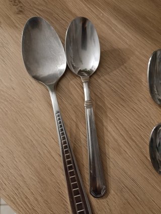 Set posate acciaio cucchiai e forchette vintage