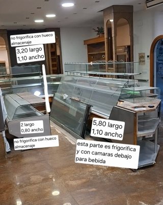 Vitrina expositora grande refrigerada